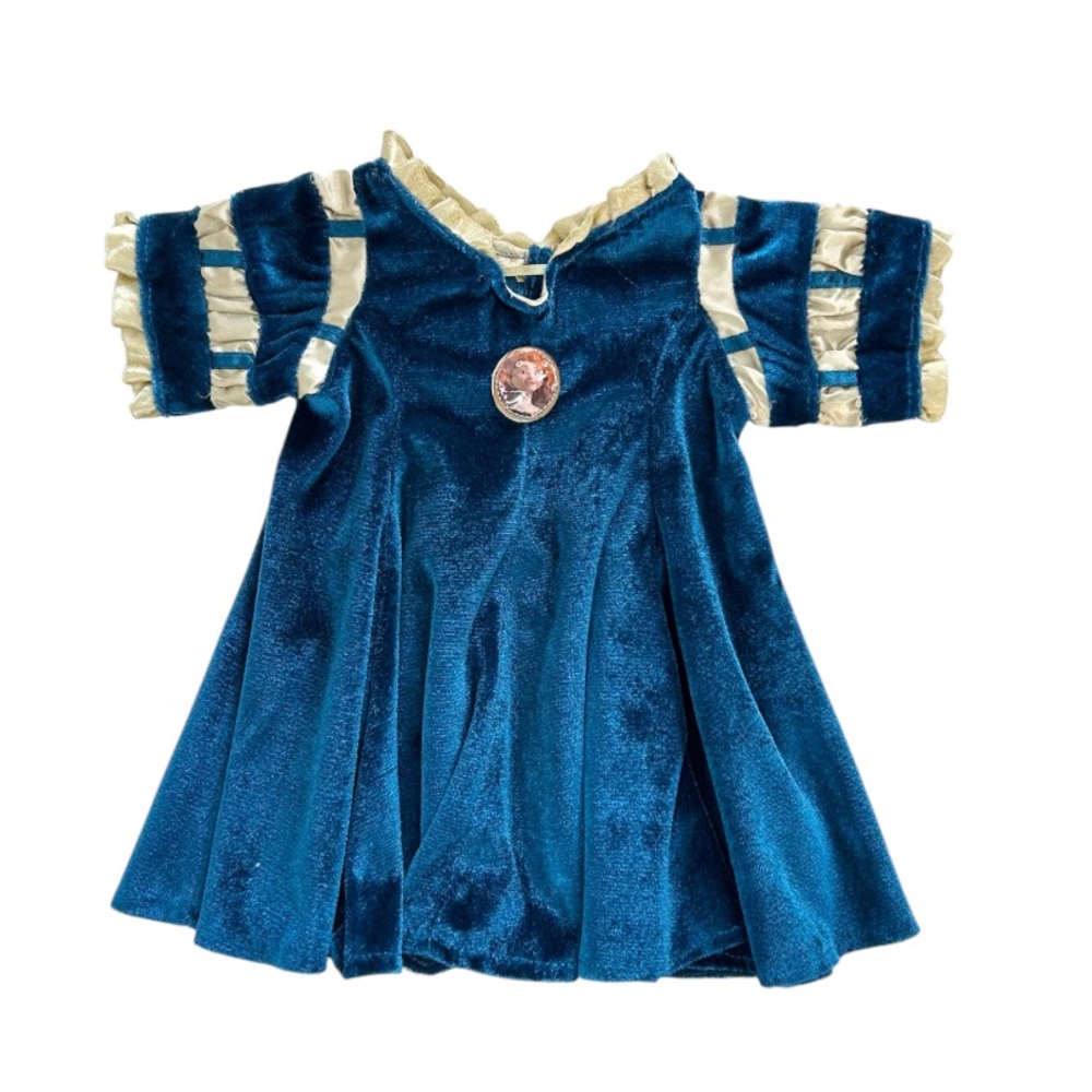 Build A Bear Disney Princess Brave Merida Bluish Velvet Dress